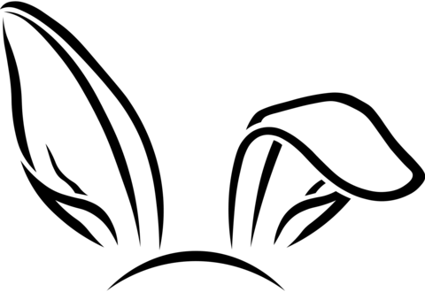 Bunny Ears Coloring Page